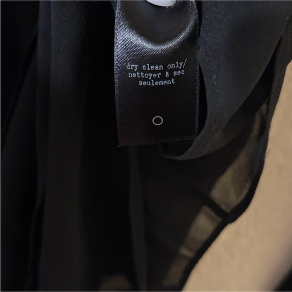 rag & bone Black Sheer Long-Sleeve Layered Tunic - Picture 7 of 7